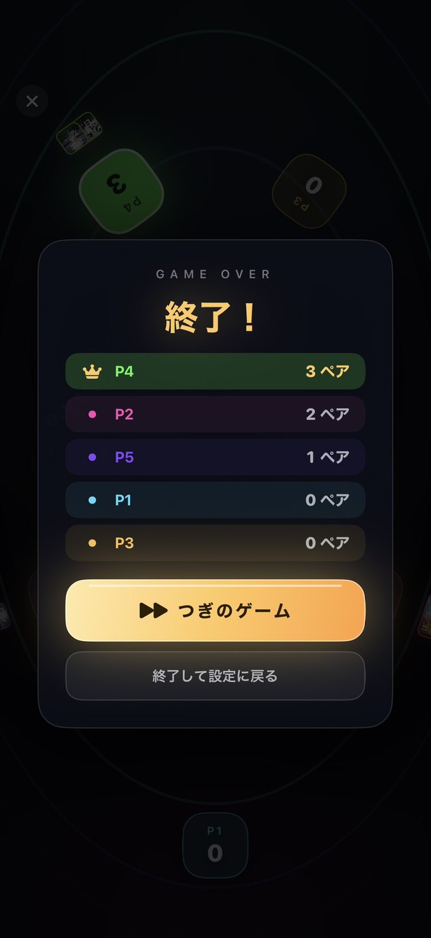 結果画面