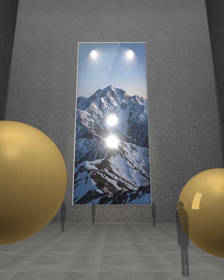 展示室の大きな一枚