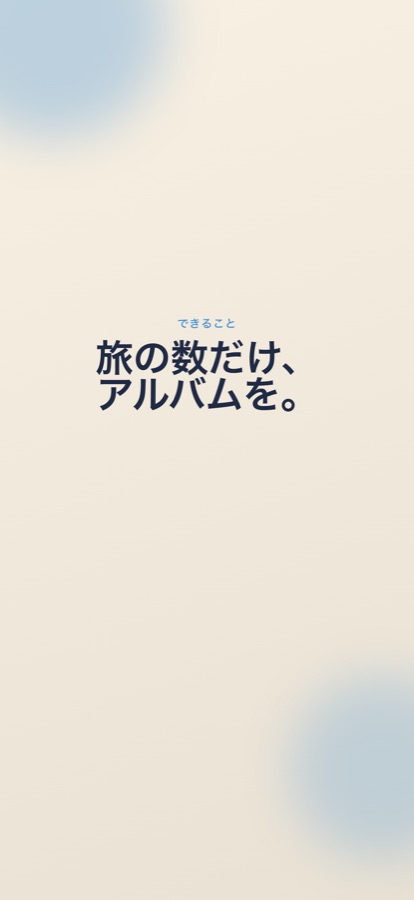 旅の数だけ、アルバムを